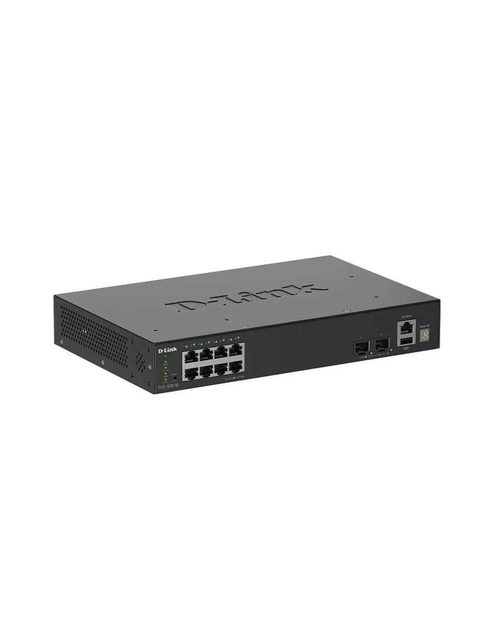 Switch Gestionable D-Link DGS-1530-10/E 8 Puertos/ RJ-45 Gigabit 10/100/1000/10G/ SFP