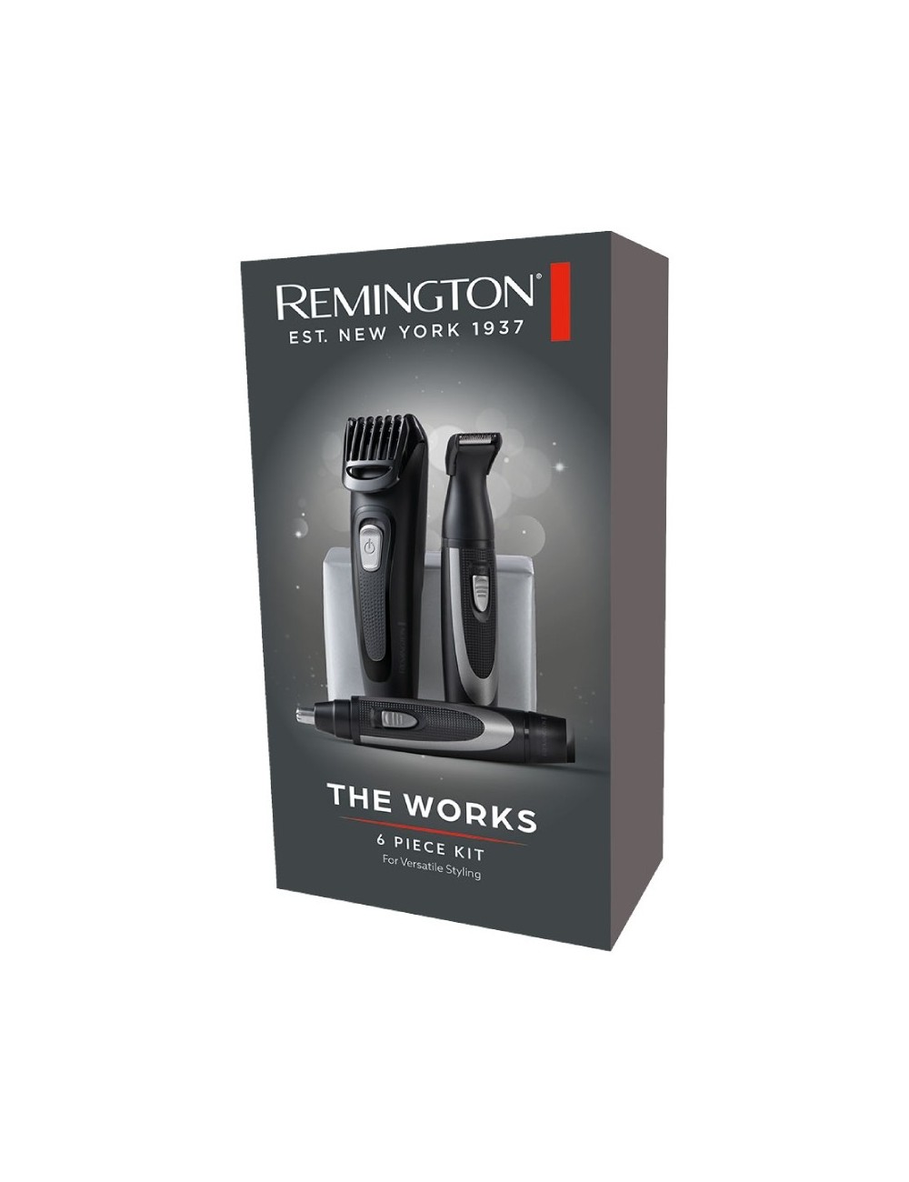 Recortadora con kit de viaje Remington The Works MB905/ a Pilas/ 6 Accesorios