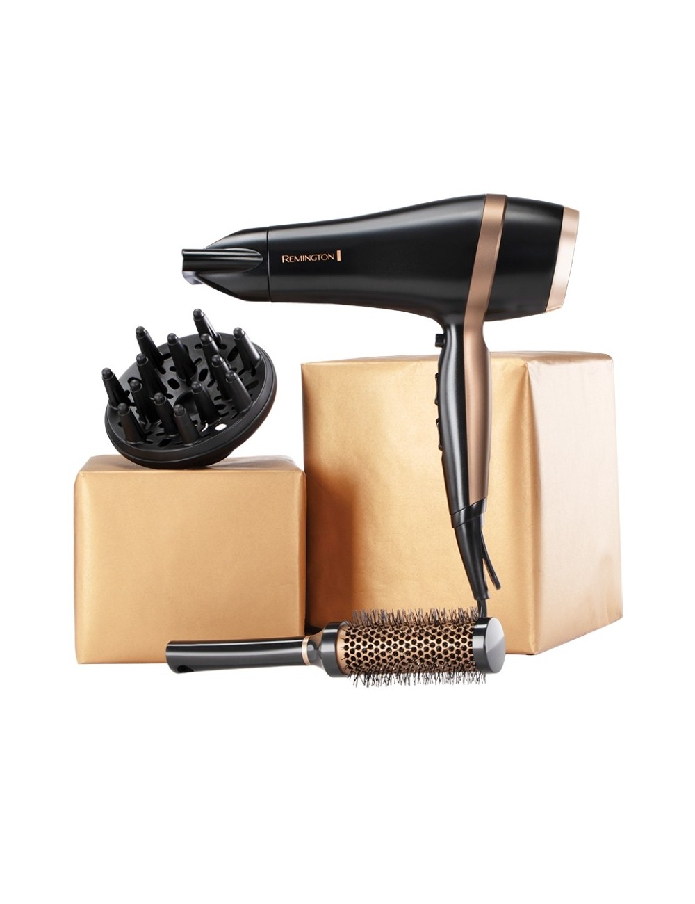 Secador Remington Salon Smooth Hair Dryer Gift Set/ 2100W/ Iónico/ Negro