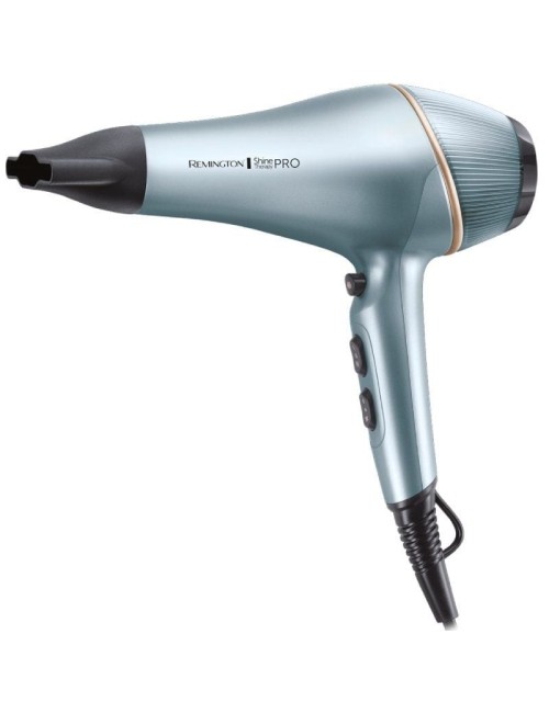 Secador Remington Shine Therapy Pro AC9300/ 2200W/ Iónico/ Negro y Azul
