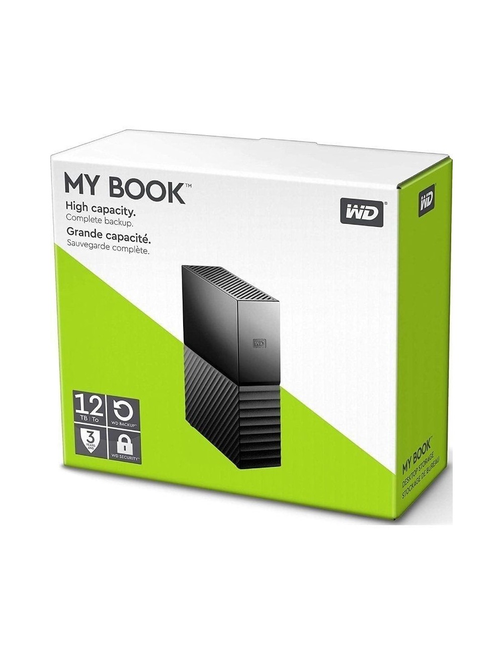 Disco Externo Western Digital My Book 12TB/ 3.5'/ USB 3.0