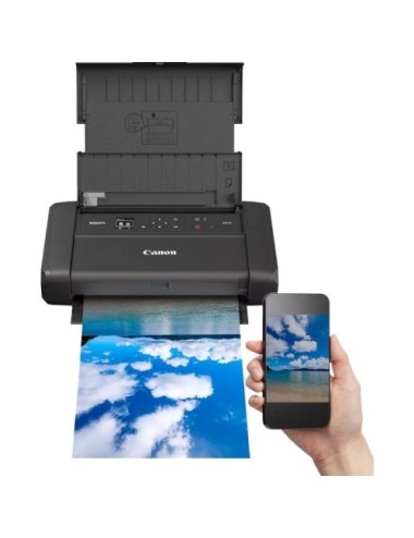 Impresora Portátil Canon MAXIFY BX110 WiFi/ Negra