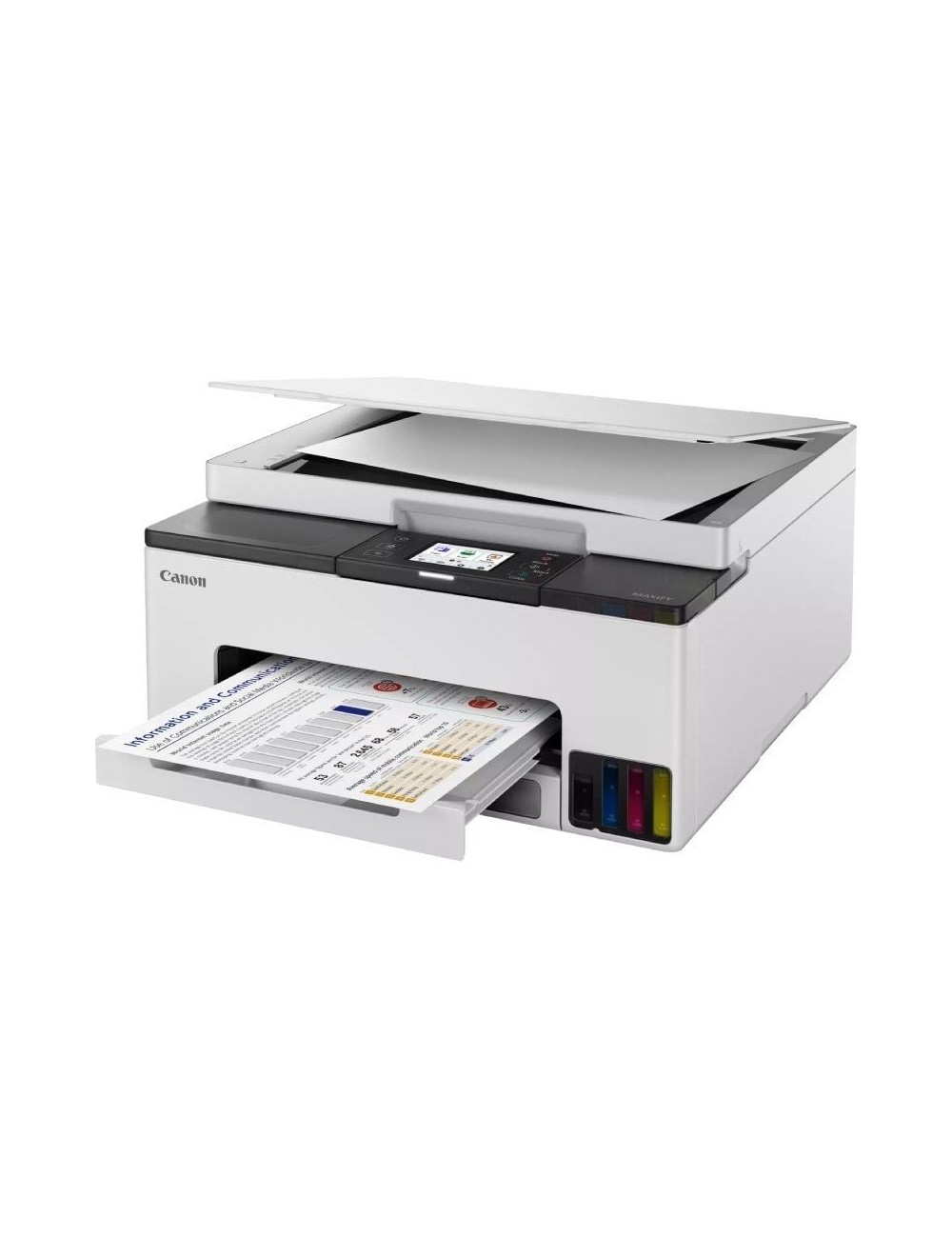 Multifunción Recargable Canon MAXIFY GX1050 MegaTank 3 en 1 WiFi/ Dúplex/ Pack impresora + consumibles XL/ Blanca