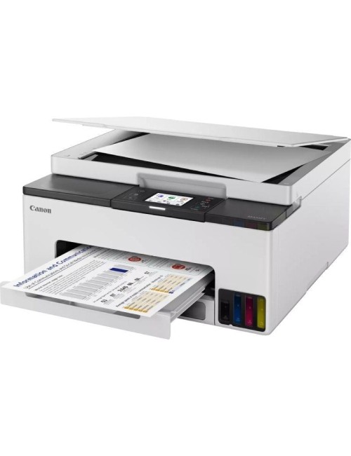 Multifunción Recargable Canon MAXIFY GX1050 MegaTank 3 en 1 WiFi/ Dúplex/ Pack impresora + consumibles XL/ Blanca