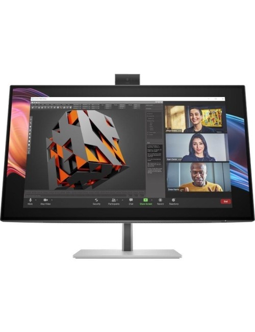 Monitor Profesional HP Pro serie 7 27'/ 4K/ Webcam/ Multimedia/ Regulable en Altura/ Plata