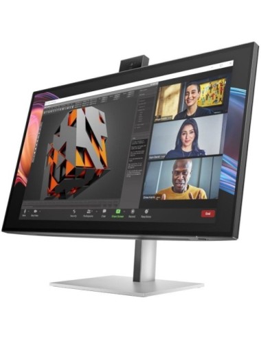 Monitor Profesional HP Pro serie 7 27'/ 4K/ Webcam/ Multimedia/ Regulable en Altura/ Plata