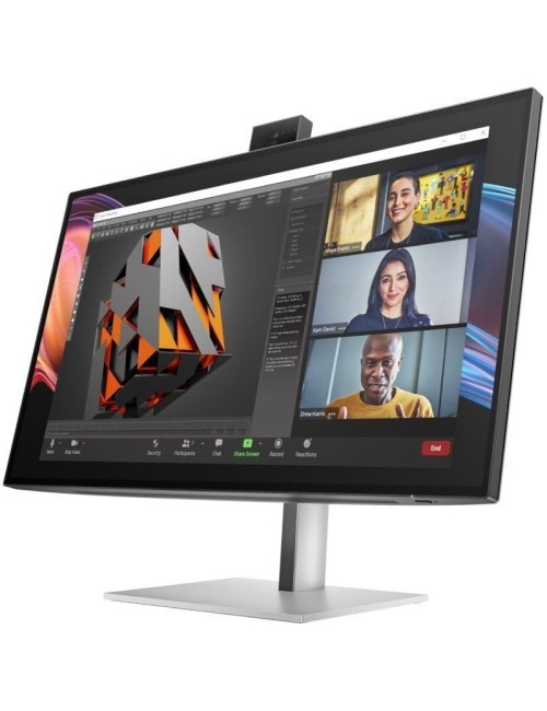 Monitor Profesional HP Pro serie 7 27'/ 4K/ Webcam/ Multimedia/ Regulable en Altura/ Plata
