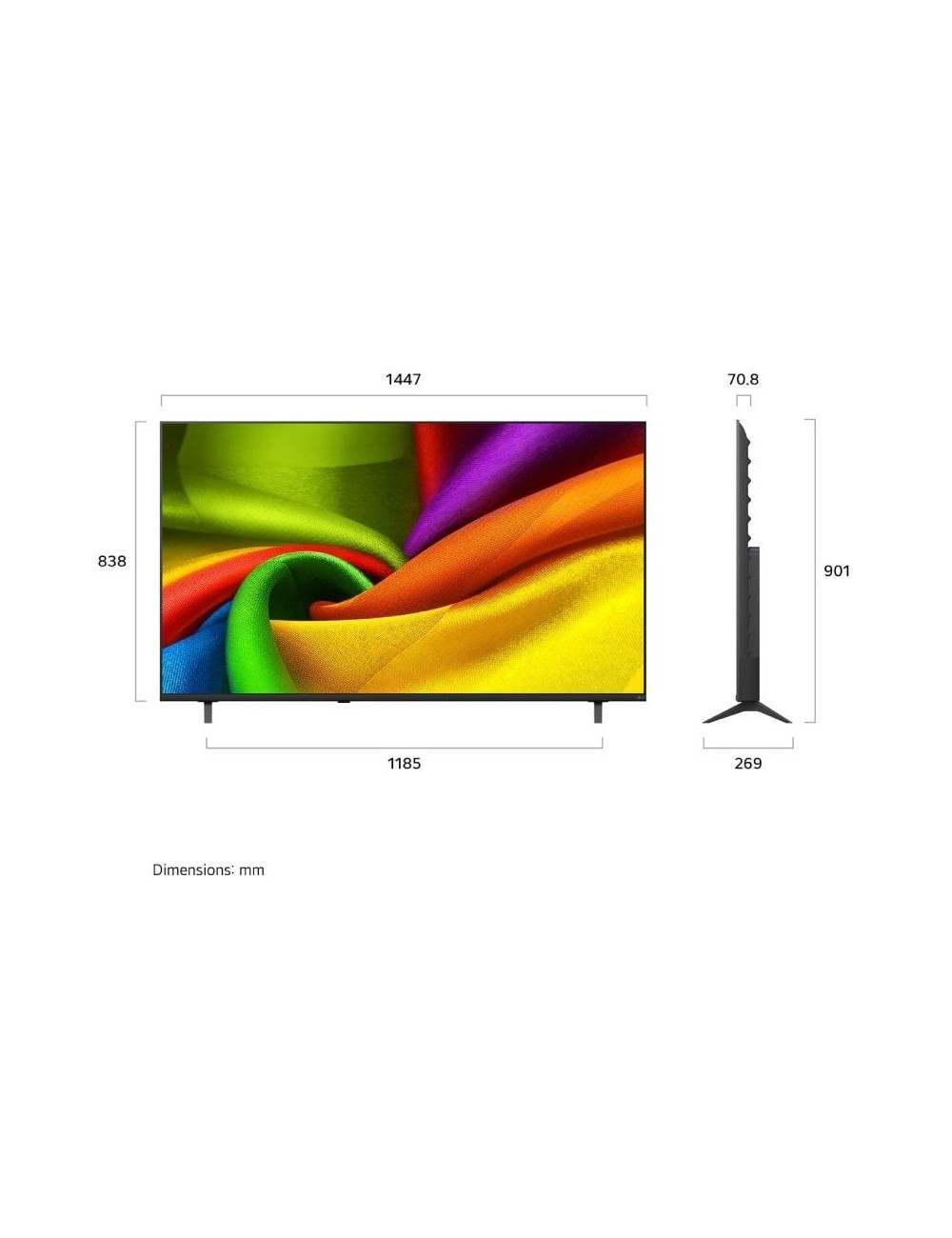 Televisor LG NanoCell 65NU850B6LA 65'/ Ultra HD 4K/ Smart TV/ WiFi/ Negro
