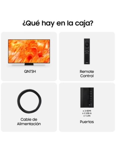 Televisor Samsung Neo QLED TQ75QN73HAU 75'/ Ultra HD 4K/ Smart TV/ WiFi