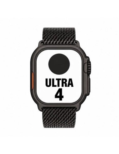 Apple Watch Ultra 4/ GPS/ 49mm/ Caja de Titanio Negro/ Correa Milanese Loop en Titanio Negro/ M