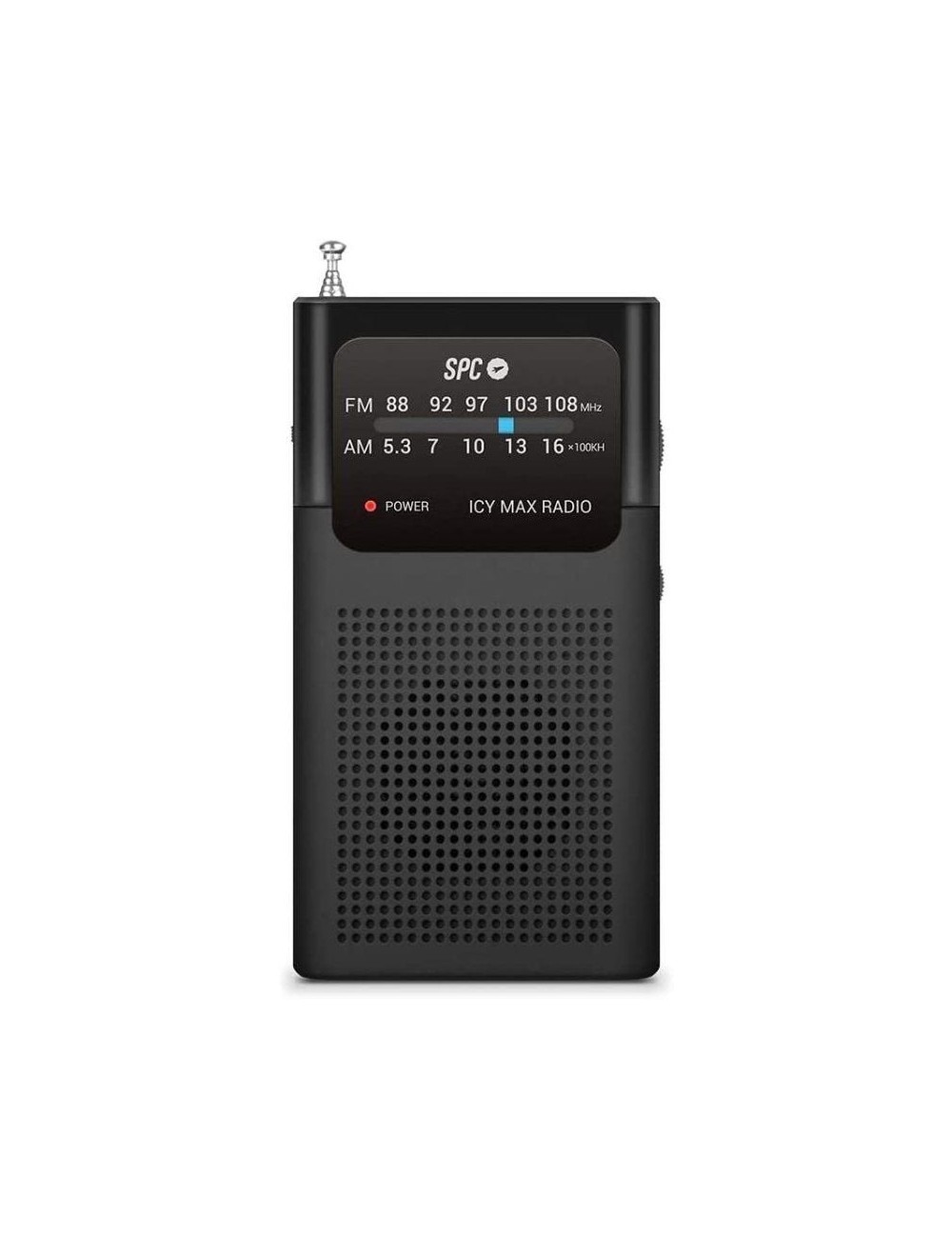 Radio Portátil SPC ICY Max/ a Pilas/ Negra