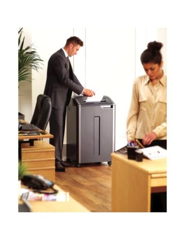 Destructora Fellowes 425i/ Corte en Tiras de 5.8mm/ Negra
