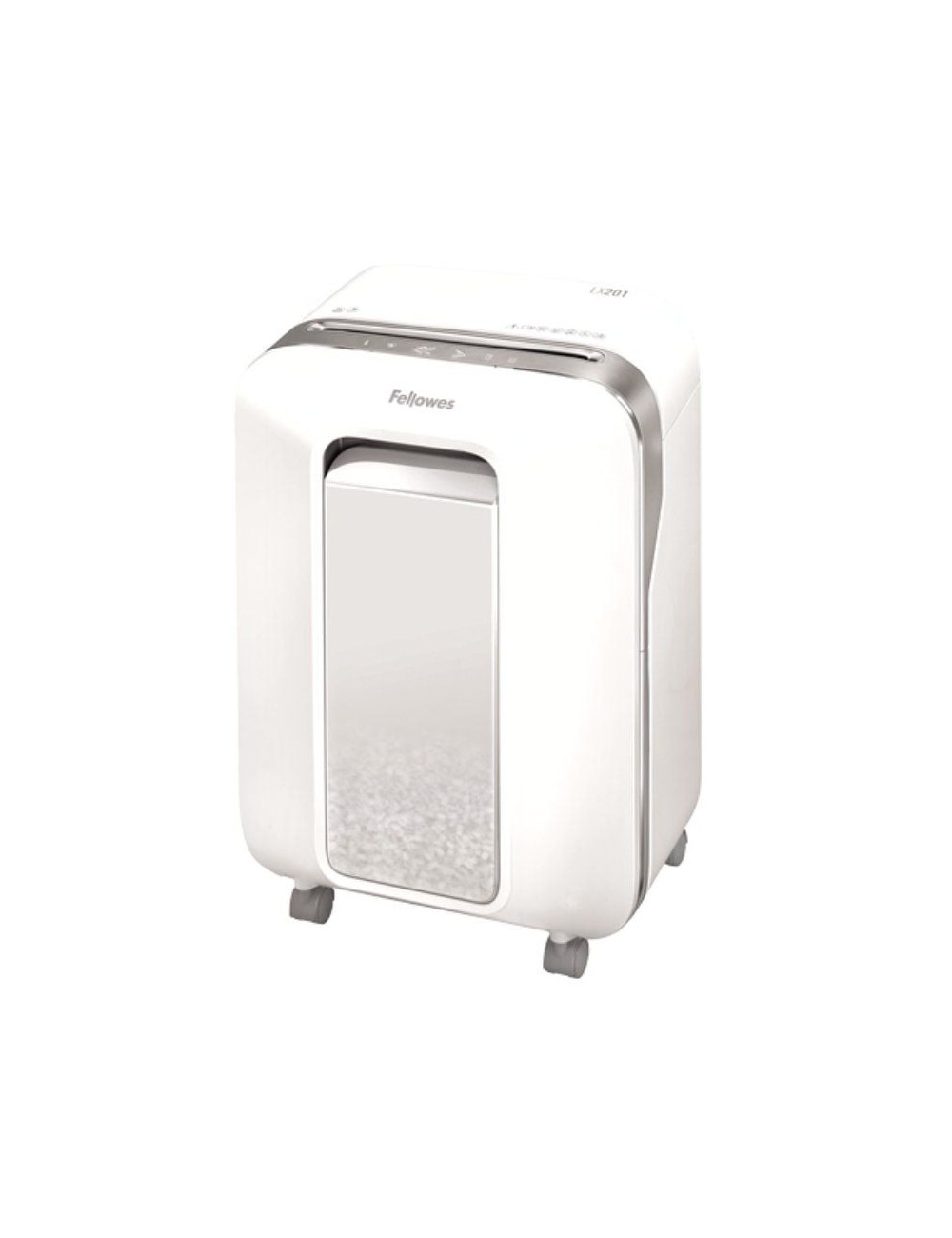 Destructora Fellowes LX201/ Corte en Microcorte de 2 x 12mm/ Blanco