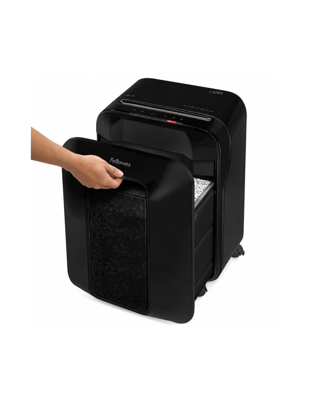 Destructora Fellowes LX201/ Corte en Partículas de 2 x 12mm/ Negra