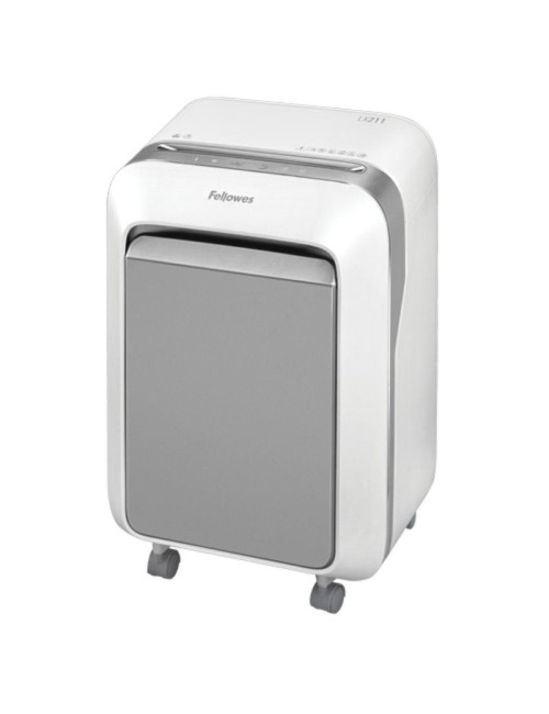 Destructora Fellowes LX211/ Microcorte de 2 x 12mm/ Blanca