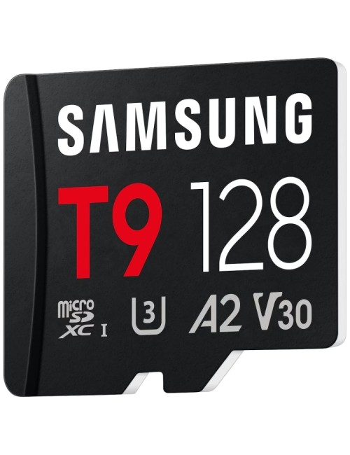 Tarjeta de Memoria Samsung T9 128GB microSD XC/ Clase 10/ 200MBs