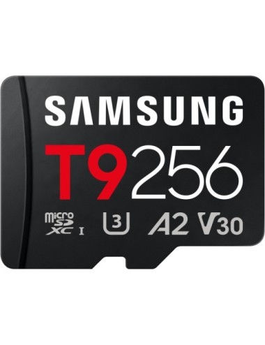 Tarjeta de Memoria Samsung T9 256GB microSD XC/ Clase 10/ 200MBs