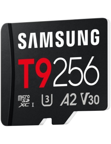 Tarjeta de Memoria Samsung T9 256GB microSD XC/ Clase 10/ 200MBs