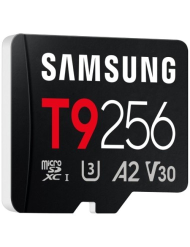Tarjeta de Memoria Samsung T9 256GB microSD XC/ Clase 10/ 200MBs