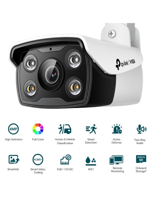 Cámara de Videovigilancia TP-Link VIGI C340 4mm/ 117.9º/ Visión Nocturna/ Control desde APP