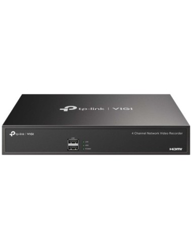 Videograbador TP-Link VIGI NVR1004H/ 4 canales/ admite hasta 10TB