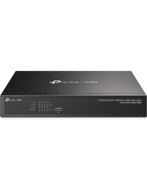 Videograbador TP-Link VIGI NVR1008H-8MP/ 8 canales/ admite hasta 10TB