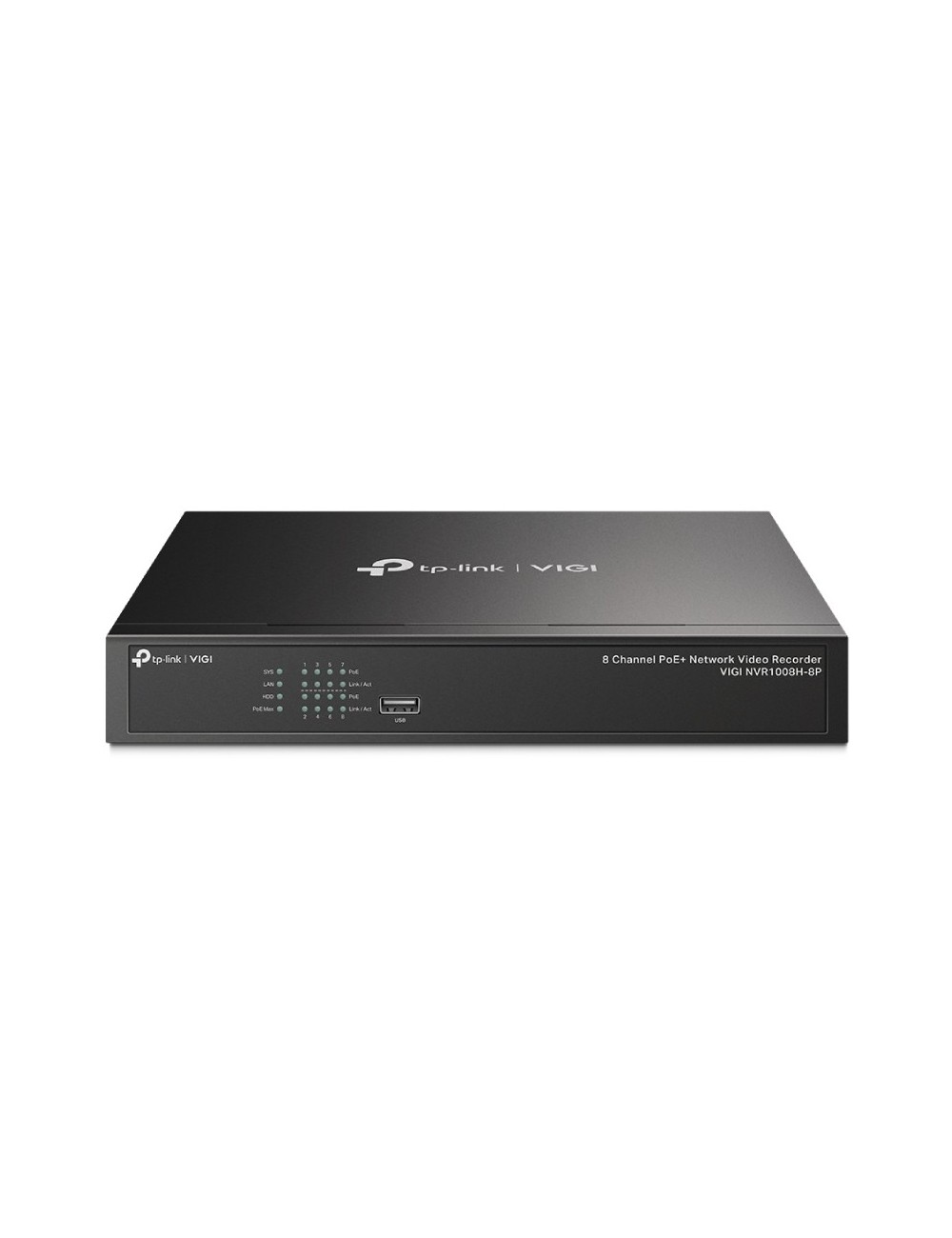 Videograbador TP-Link VIGI NVR1008H-8P/ 8 canales/ admite hasta 10TB
