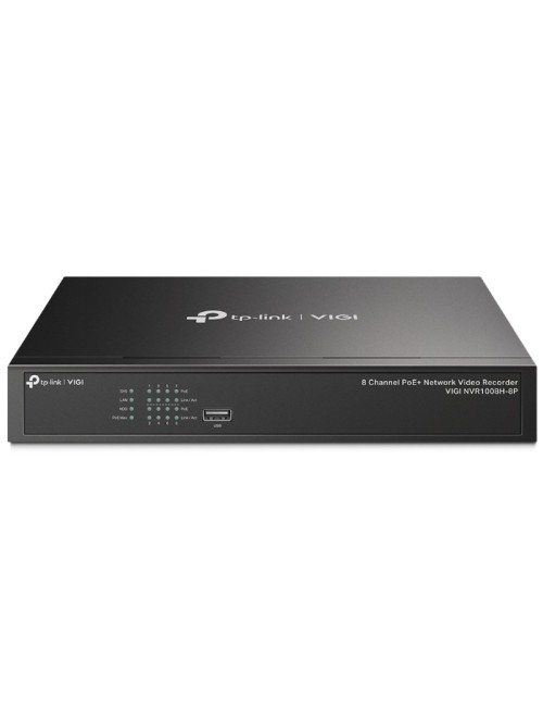 Videograbador TP-Link VIGI NVR1008H-8P/ 8 canales/ admite hasta 10TB
