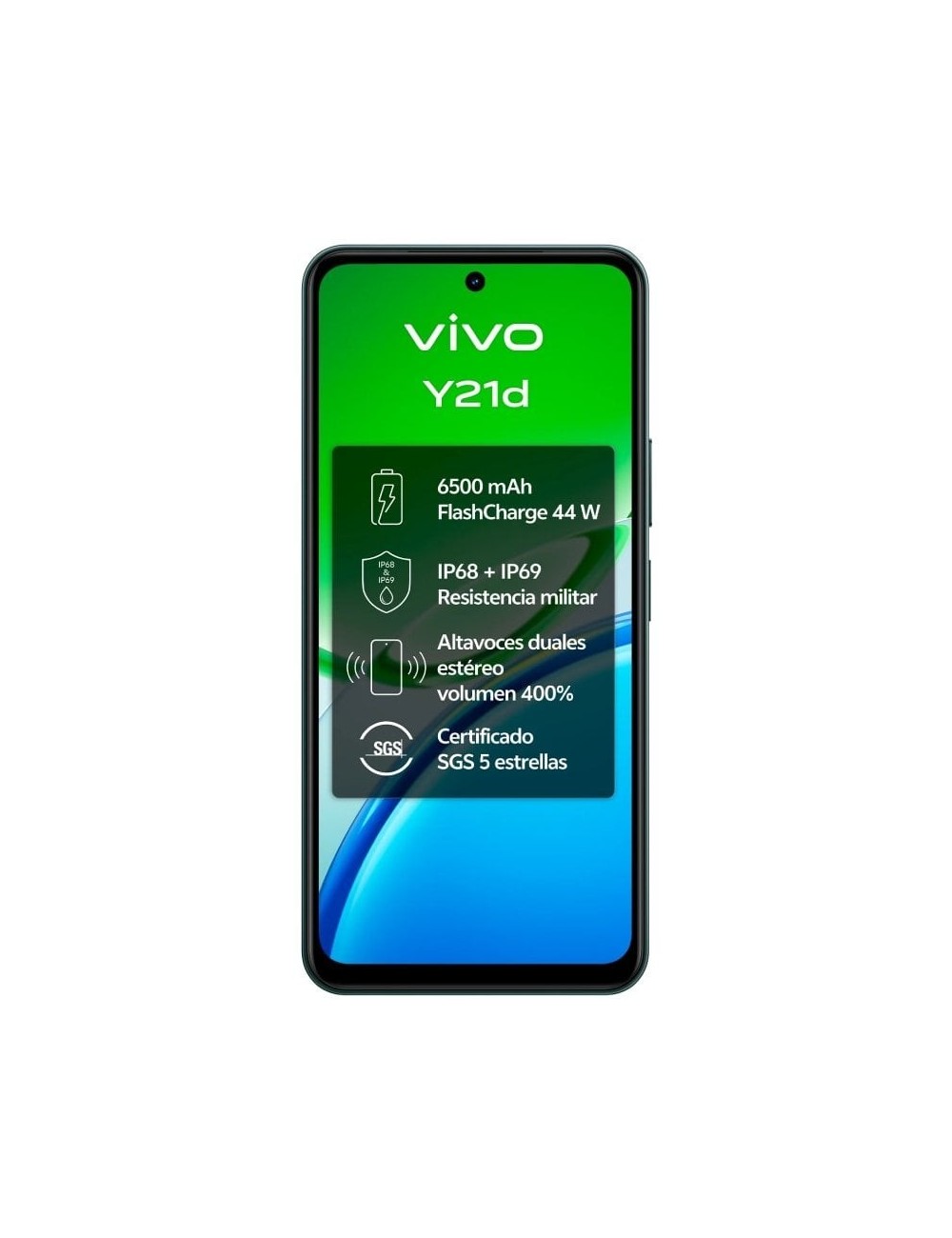 Smartphone Vivo Y21D 6GB/ 256GB/ 6.68'/ Verde