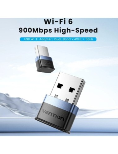 Adaptador USB - WiFi Vention KDEB0/ 900Mbps
