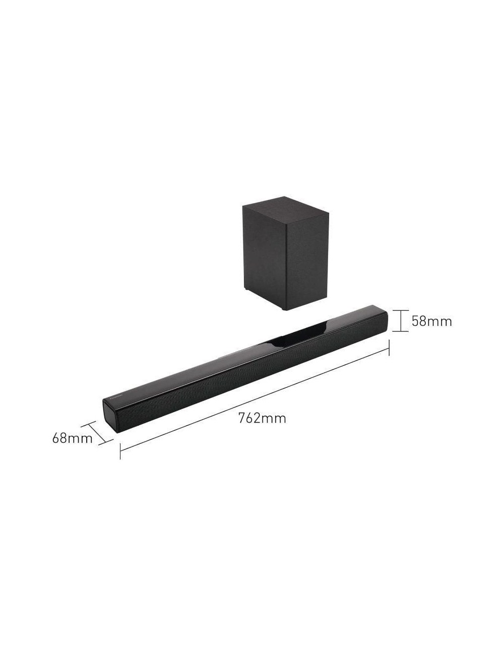 Barra de Sonido con Bluetooth Panasonic SC-HTB150/ 100W/ 2.1