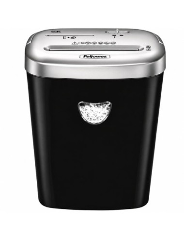 Destructora Fellowes 53C/ Corte en Partículas de 4 x 35mm/ Plata y Negra