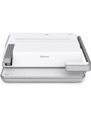 Encuadernadora de Canutillo Fellowes Lyra 3 en 1/ Blanco y Gris