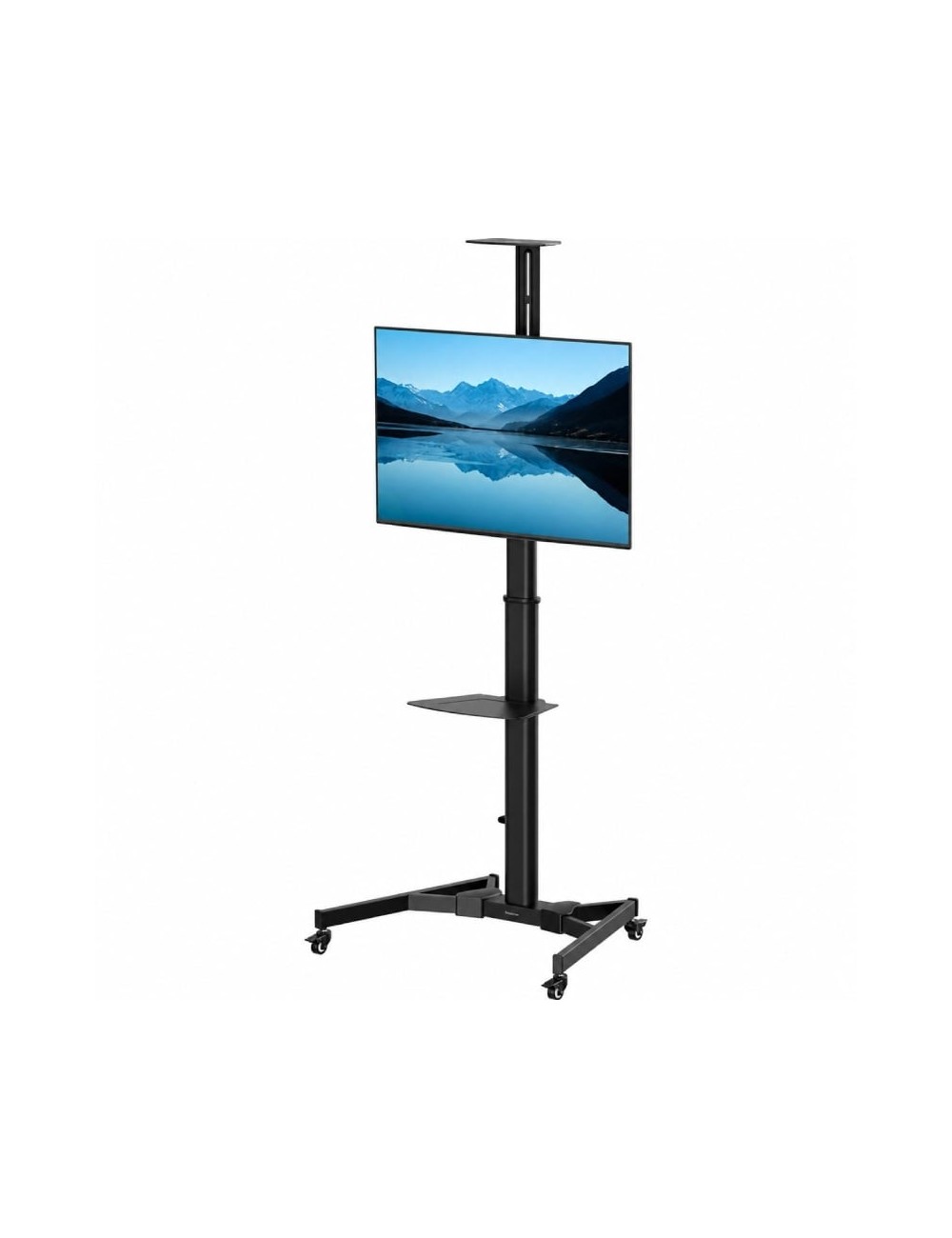 Soporte de Suelo Inclinable con Ruedas y Manivela Fellowes 100136877 para TV 70'/ hasta 50kg