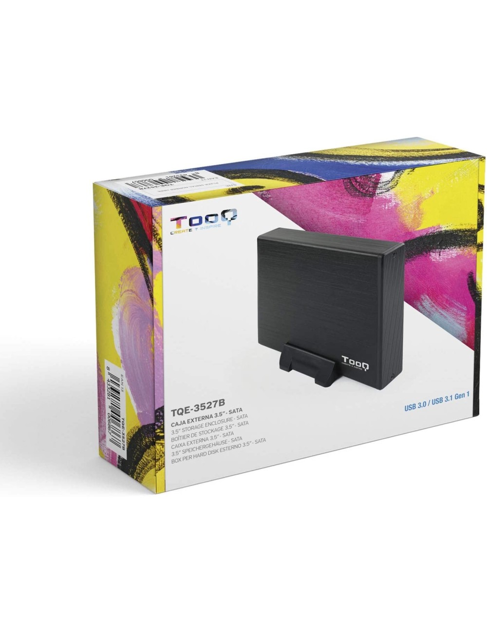 CAIXA EXTERNA DISC DUR 3.5" SATA  USB 3.0 TOOQ ( TQE-3257B )