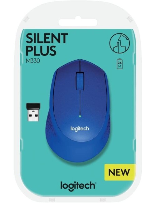 RATOLI LOGITECH M330 WIRELESS SILENT PLUS COLOR BLAU ( 910-004910 )