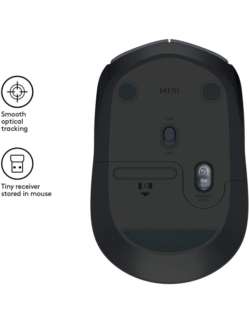 RATOLI LOGITECH SENSE FILS M170 NEGRE-GRIS ( 910-004642 )