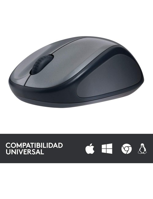 RATOLI LOGITECH m235 WIRELESS MOUSE PLATA AMB NANO RECEPTOR ( 910-002201 )