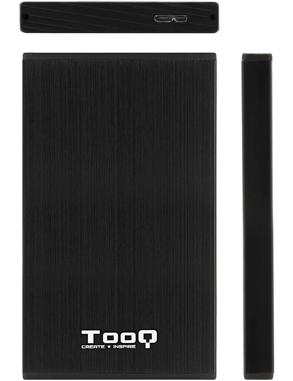 TOOQ CAJA EXTERNA HD TQE-2527B NEGRA 2.5" 9.5MM SATA USB 3.0