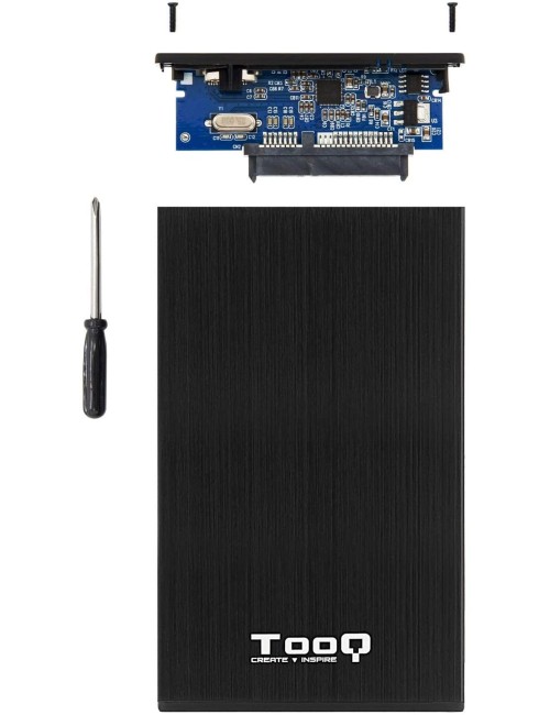 TOOQ CAJA EXTERNA HD TQE-2527B NEGRA 2.5" 9.5MM SATA USB 3.0