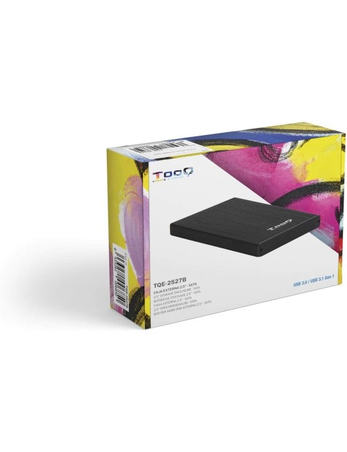 TOOQ CAJA EXTERNA HD TQE-2527B NEGRA 2.5" 9.5MM SATA USB 3.0