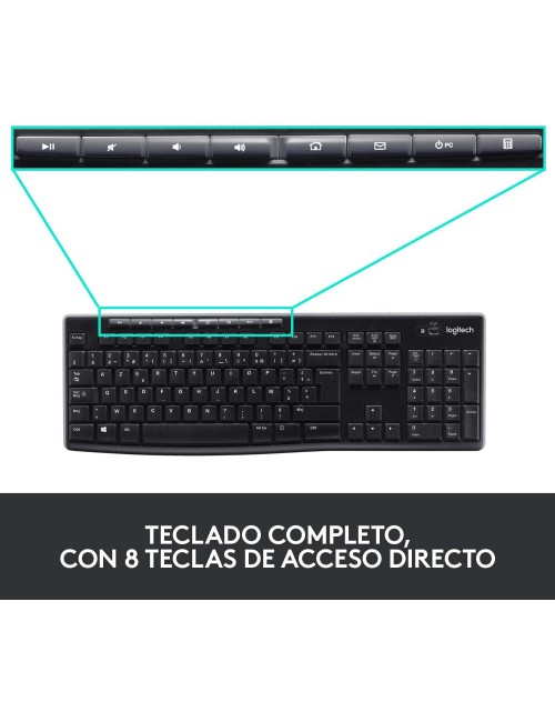 TECLAT I RATOLI LOGITECH WIRELESS DESKTOP MK270 ESP (920-004513)