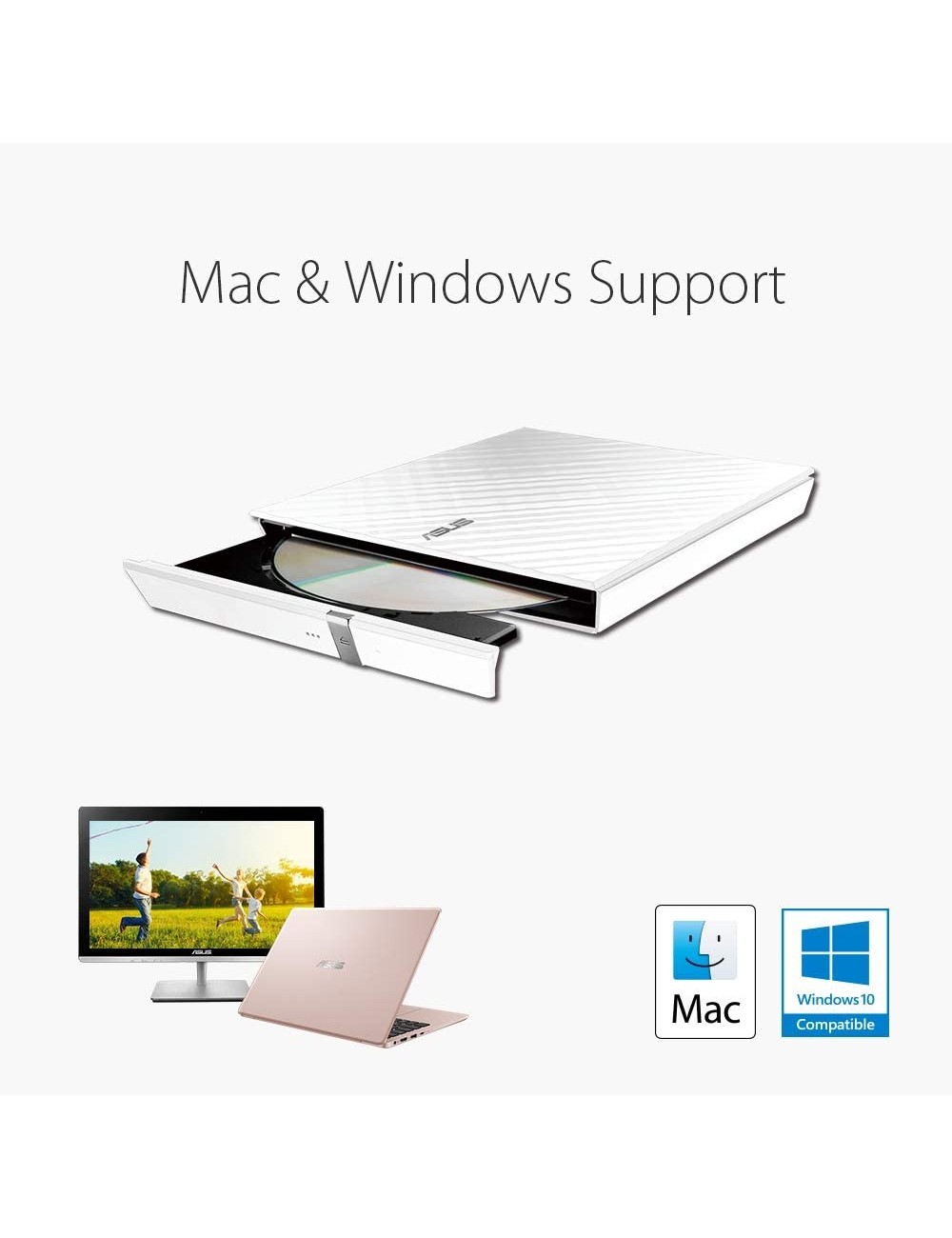 GRAVADORA EXTERNA ASUS SDRW-08D2S-U SLIM ( 90-DQ0436-UA221KZ )