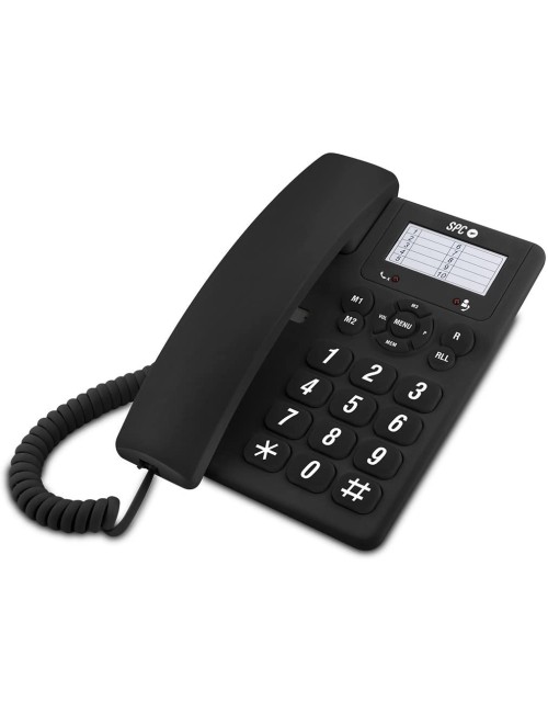 TELEFON DE SOBRETAULA SPC ORIGINAL NEGRE 3 NIVELLS DE VOLUM 3 MEMORIES DIRECTES 10 MEMORIES INDIRECTES