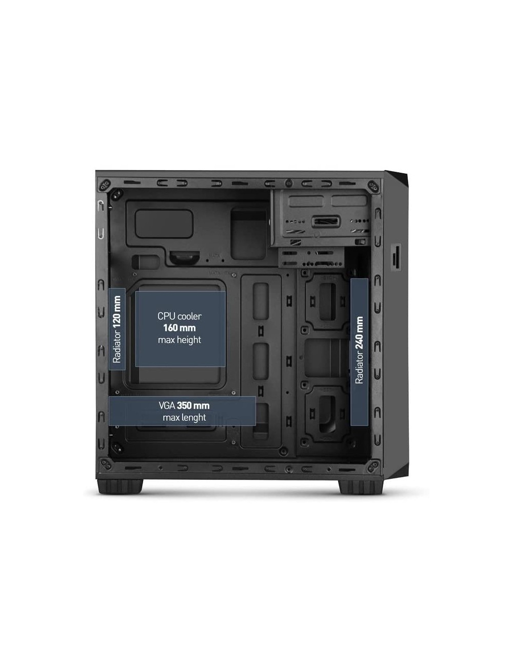 CAIXA NOX MATX COOLBAY MX2 MINITORRE LECTOR USB 3.0 FRONT ( NXCBAYMX2 )