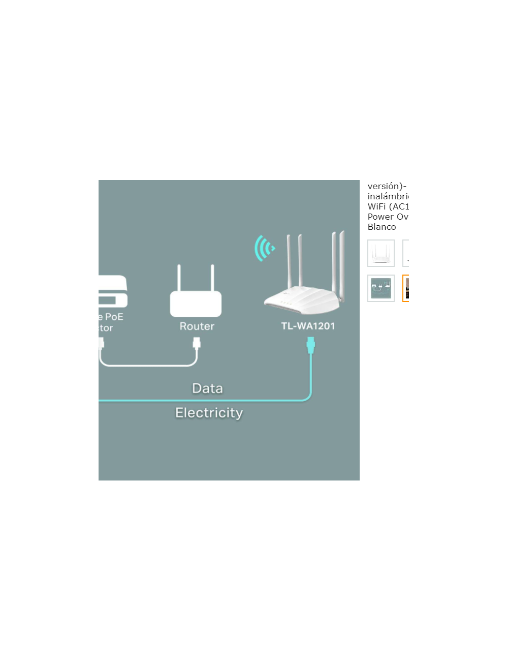 ROUTER TP-LINK AC1200 DOBLE BANDA ( TL-WA1201 )