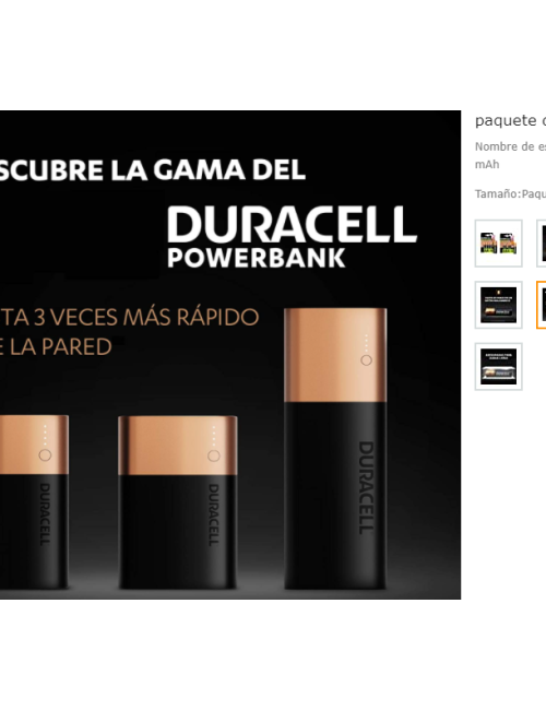 PACK DE 4 PLIES AA DURACELL 1.2V RECARREGABLES ( HR06-P )