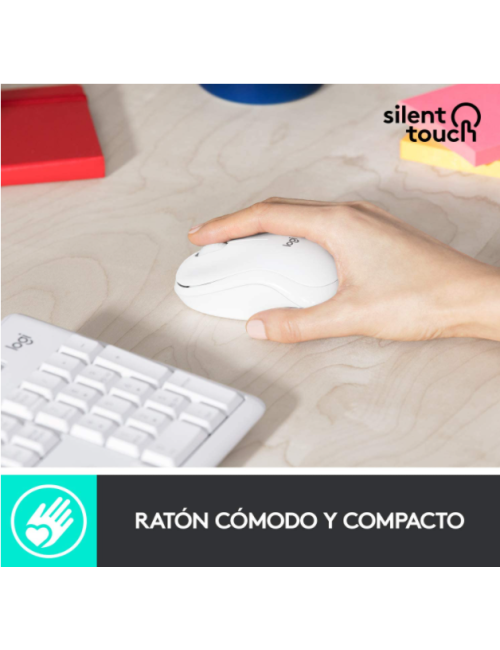 TECLAT I RATOLI INALAMBRIC LOGITECH SILENT TOUCH MK295 BLANC ( 920-009822 )