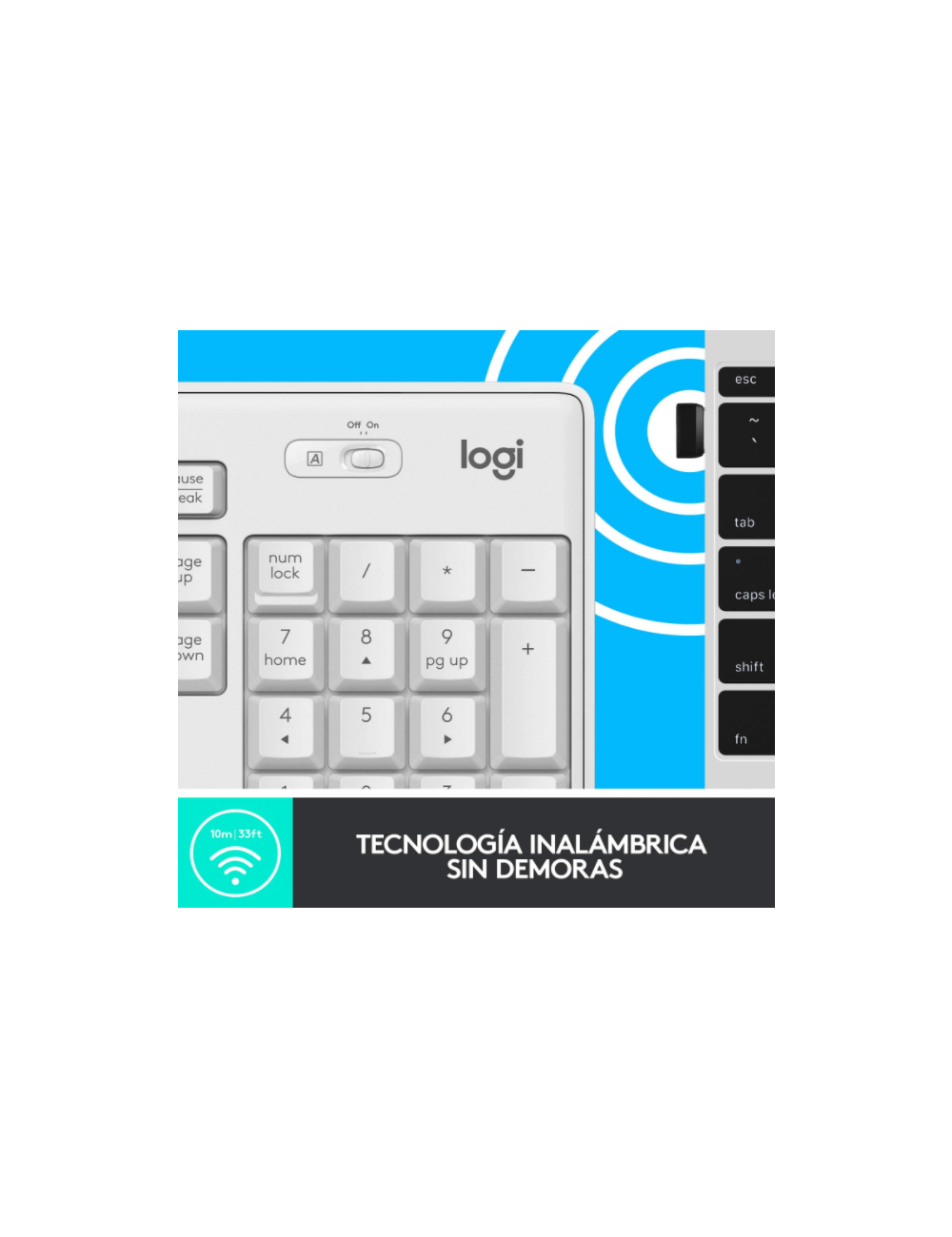 TECLAT I RATOLI INALAMBRIC LOGITECH SILENT TOUCH MK295 BLANC ( 920-009822 )