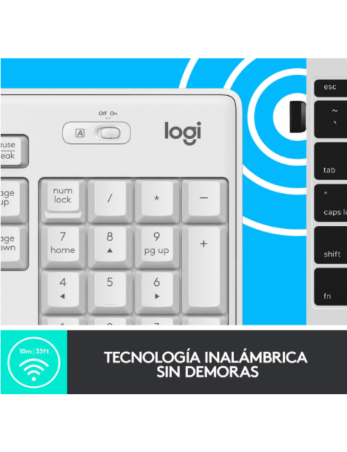 TECLAT I RATOLI INALAMBRIC LOGITECH SILENT TOUCH MK295 BLANC ( 920-009822 )